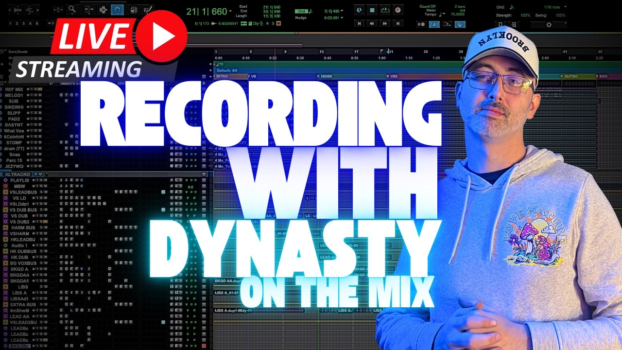 🔴 LIVE: RECORDING LIVE IN PROTOOLS WITH DYNASTY ON THE MIX