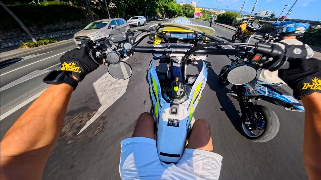 Husqvarna 501 Supermoto POV 😱 Crazy Croatia Experience [4K]