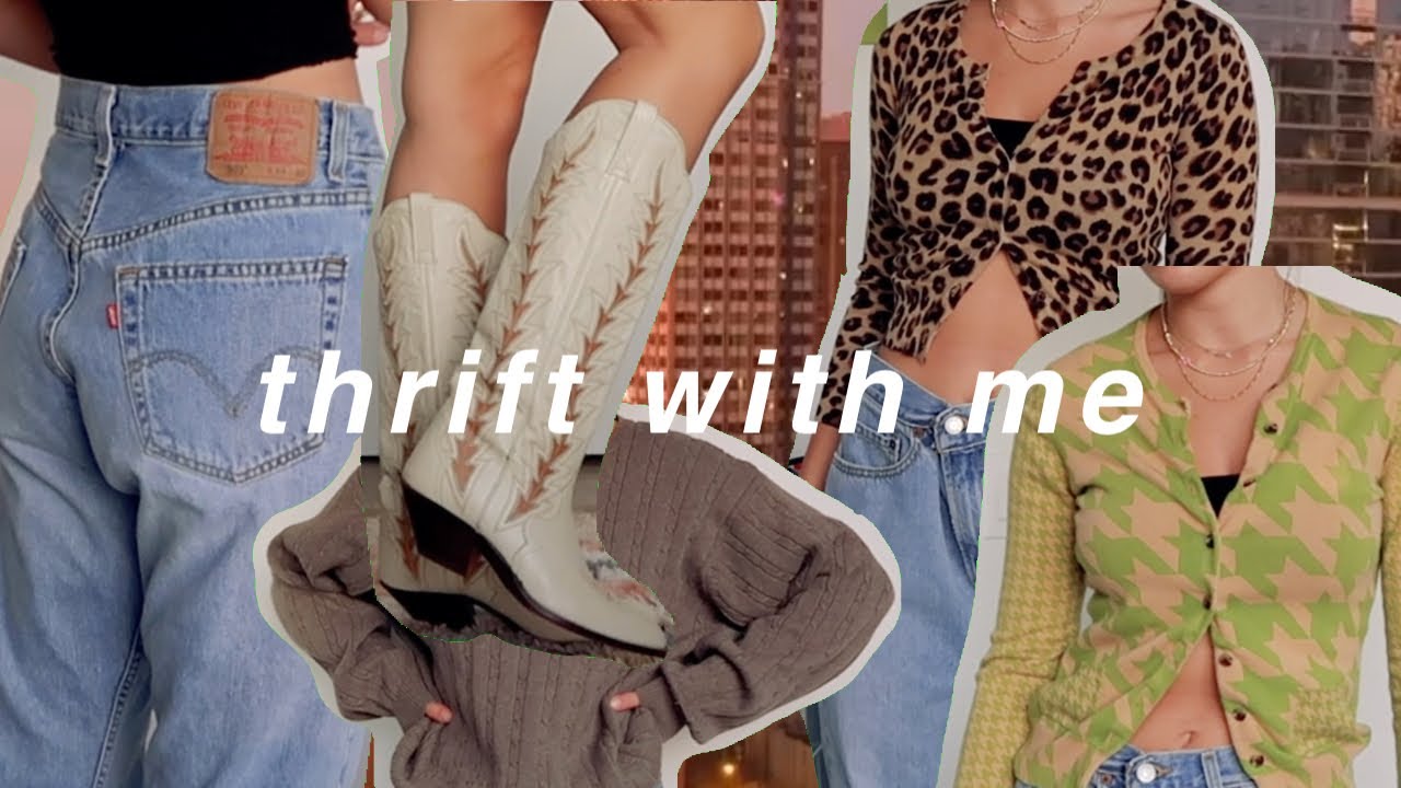 thrift with me DREAM winter 2020 wardrobe | thrift haul + try-on