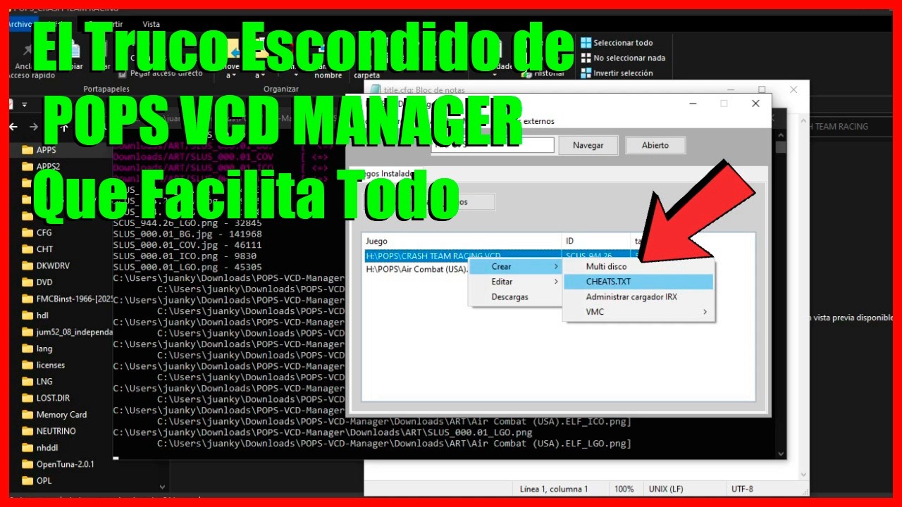 🎮 POPS VCD MANAGER 2025  🔥Crea Accesos Directos e Imágenes PS1 en OPL ¡TODO en 1!