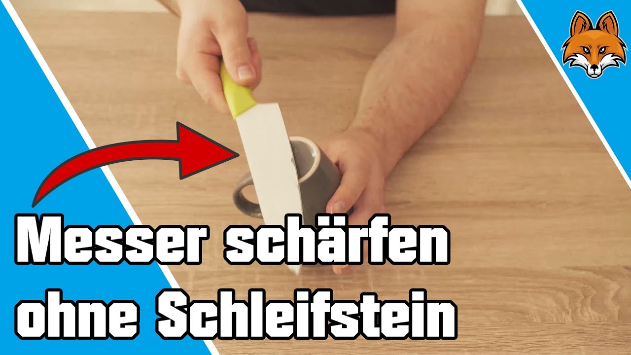 Messer schärfen ohne Schleifstein - einfacher Trick 🔪