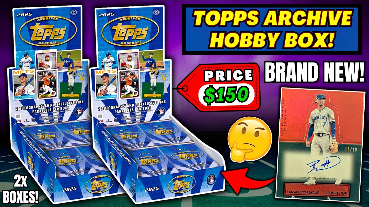 *Золотой автограф новичка!😱 Обзор коллекционной коробки Topps Archive Baseball 2025!⚾️