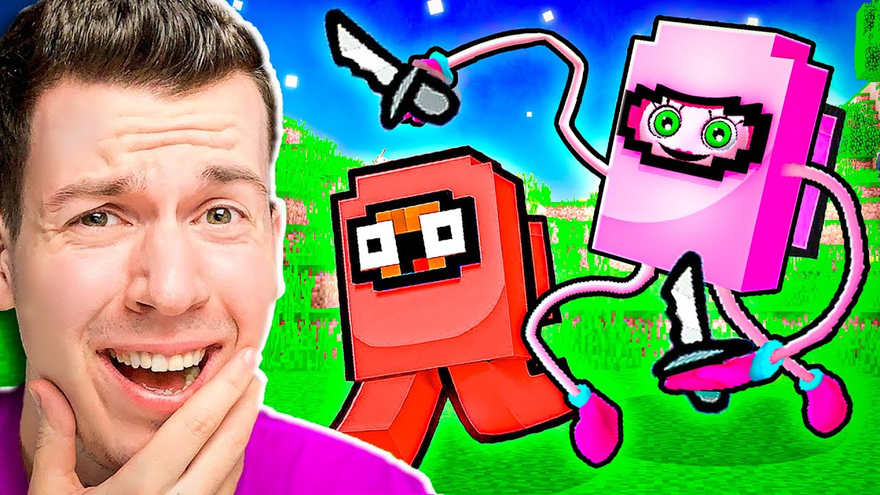 😱 использую *ТАЙНЫЕ* Читы в Among Us, но ВСЕ игроки - ДЛИННЫЕ НОГИ в Майнкрафт !