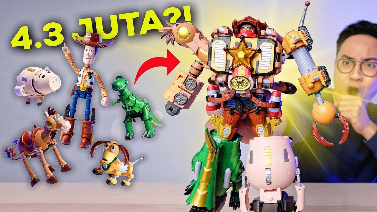 MAINAN TOY STORY INI KALAU DIGABUNGIN BISA JADI ROBOT! | CHOGOKIN TOY STORY WOODY UNBOXING & REVIEW