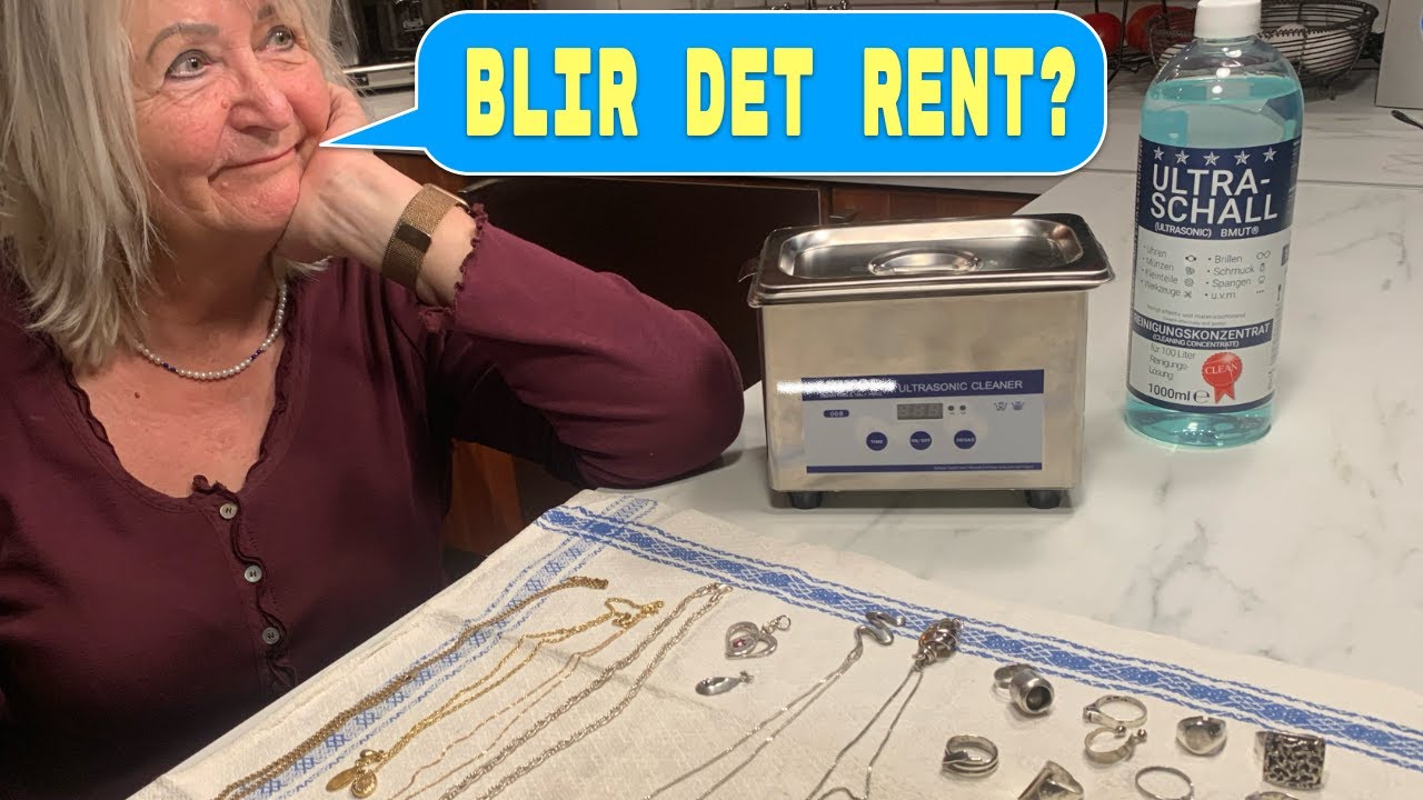 Gnistrande rena Smycken i Ultraljudstvätten. Fungerar det? 🤔