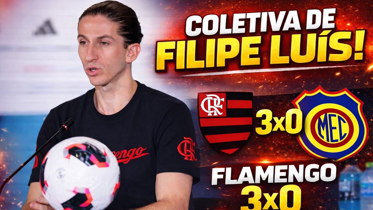 🔥 Filipe Luís fala após vitória do Flamengo por 3x0 sobre o Madureira!