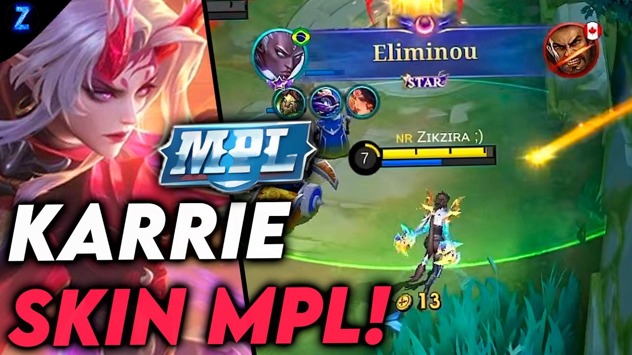 A NOVA SKIN MPL DA KARRIE - KARRIE GAMEPLAY | Mobile Legends