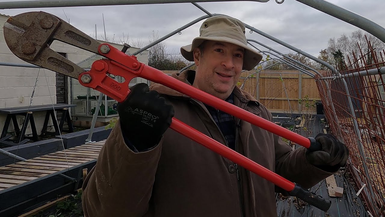 Transforming our old polytunnel frame into a fruit cage (part 1)