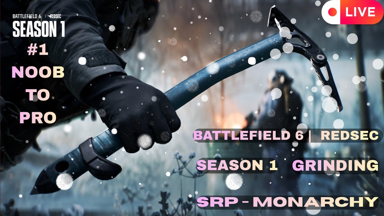🔴SRP-MONARCHY NOOB To PRO GAMEPLAY Battlefield™ REDSEC  | No Commentary #Solo #Grind #LIVE 🔴