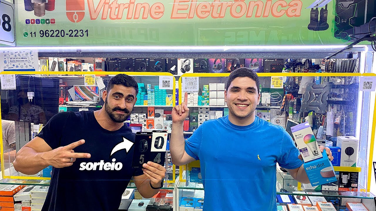 NOVIDADE NA VITRINE ELETRÔNICA SANTA EFIGÊNIA - SORTEIO MI BAND 5