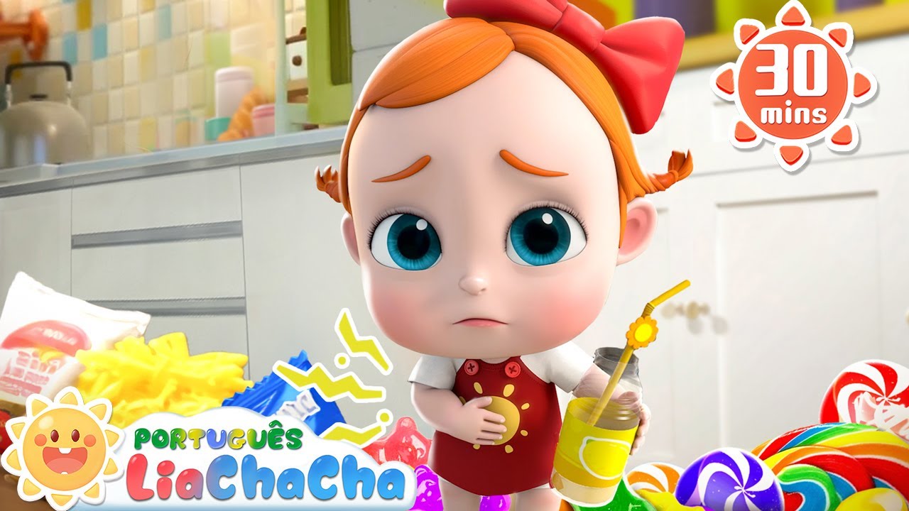 Muito Lanchinho Dá Dor de Barriga | Bons Hábitos | LiaChaCha - Música Infantil & Canção Infantil