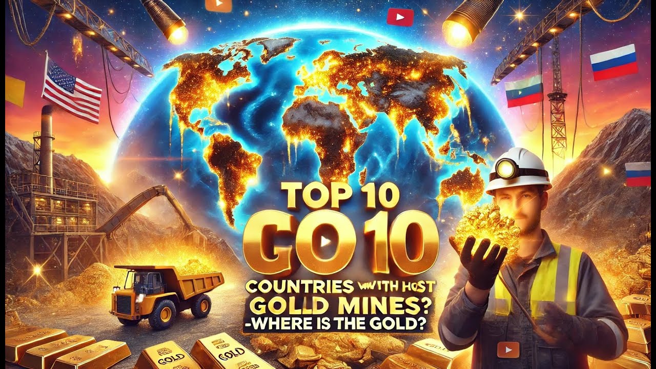 Top 10 Countries with the Most Gold Mines | Where is the Gold?