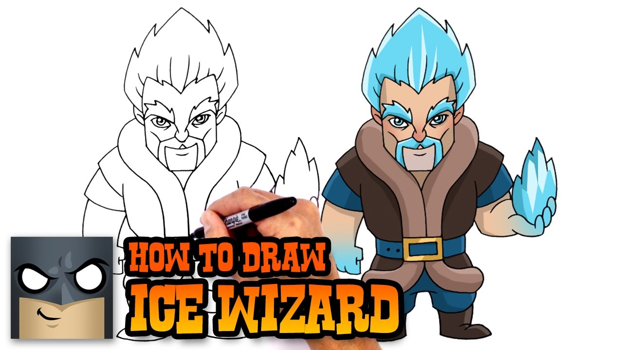 Как рисовать Ice Wizard | Clash Royale
