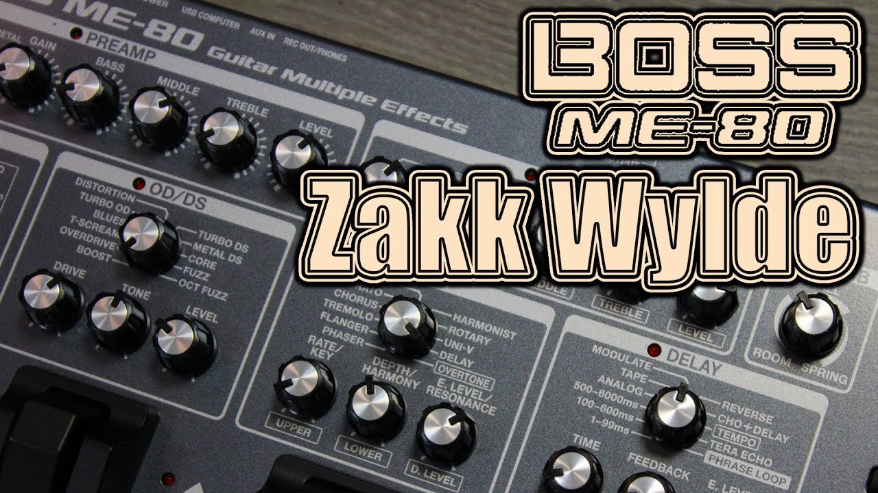 BOSS ME-80 - Zakk Wylde | Luigi Piovesan