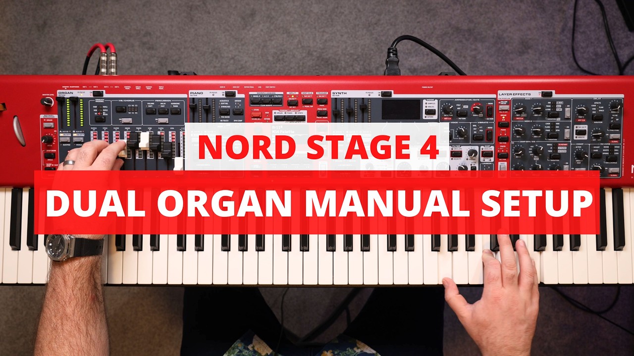 Nord Stage 4 - Руководство по настройке двухмануального управления с разделением органов