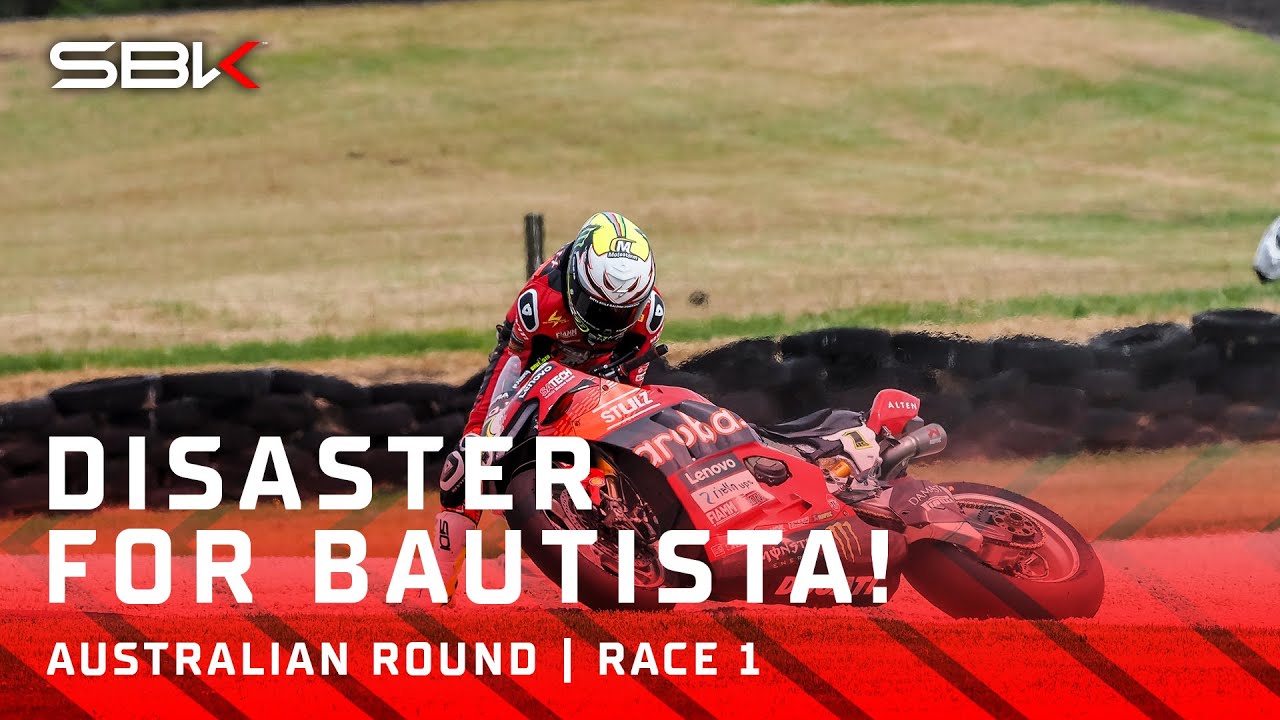 Bautista CRASHES in Race 1! 💥 | 2024 #AustralianWorldSBK 🇦🇺
