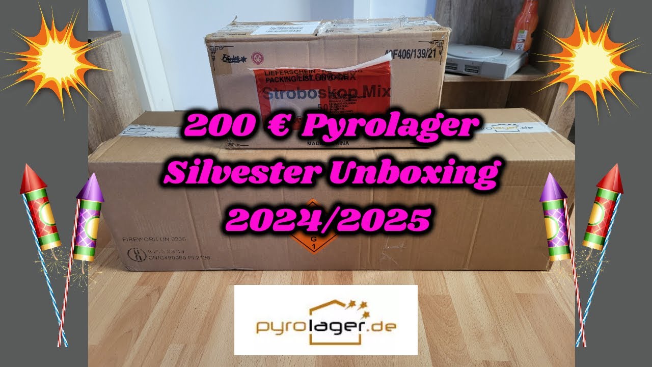 200 € | SILVESTER FEUERWERK UNBOXING | 