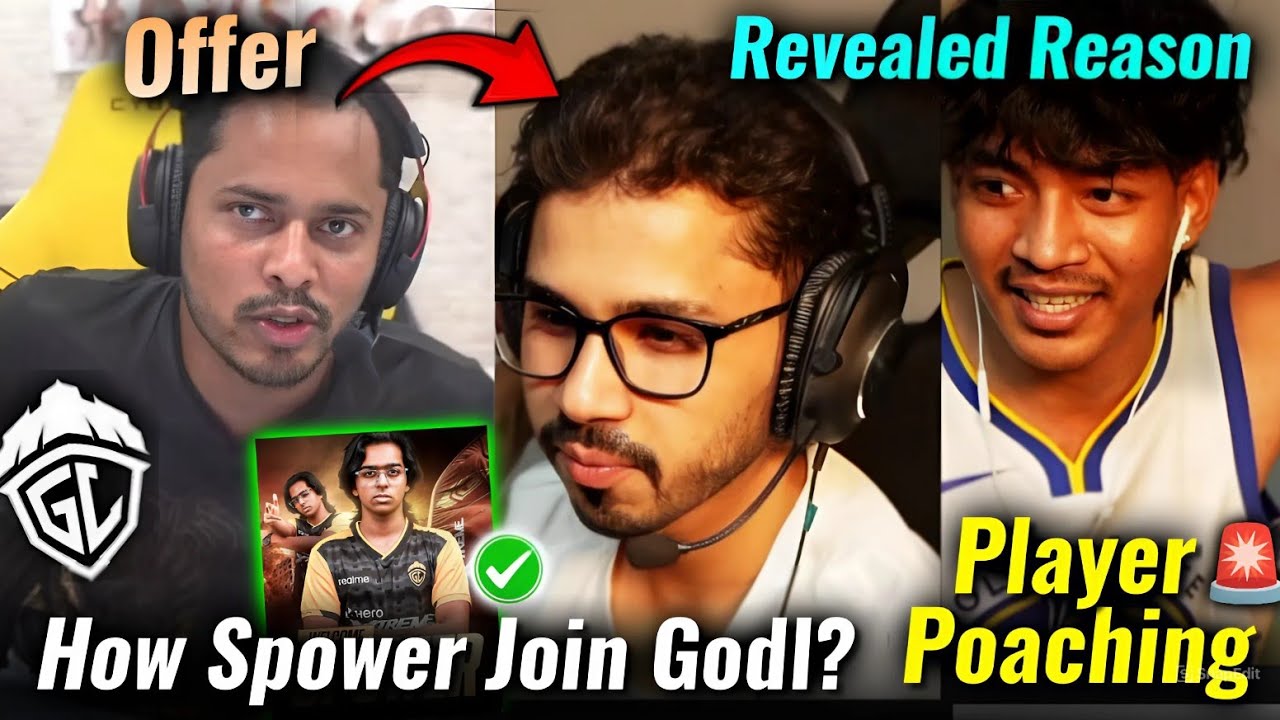 Saumraj Reveal How Spower Join Godlike ?😯 &bull; player Poaching 🚨 Godl Offer 😳 Revealed Why Not Join ?✅