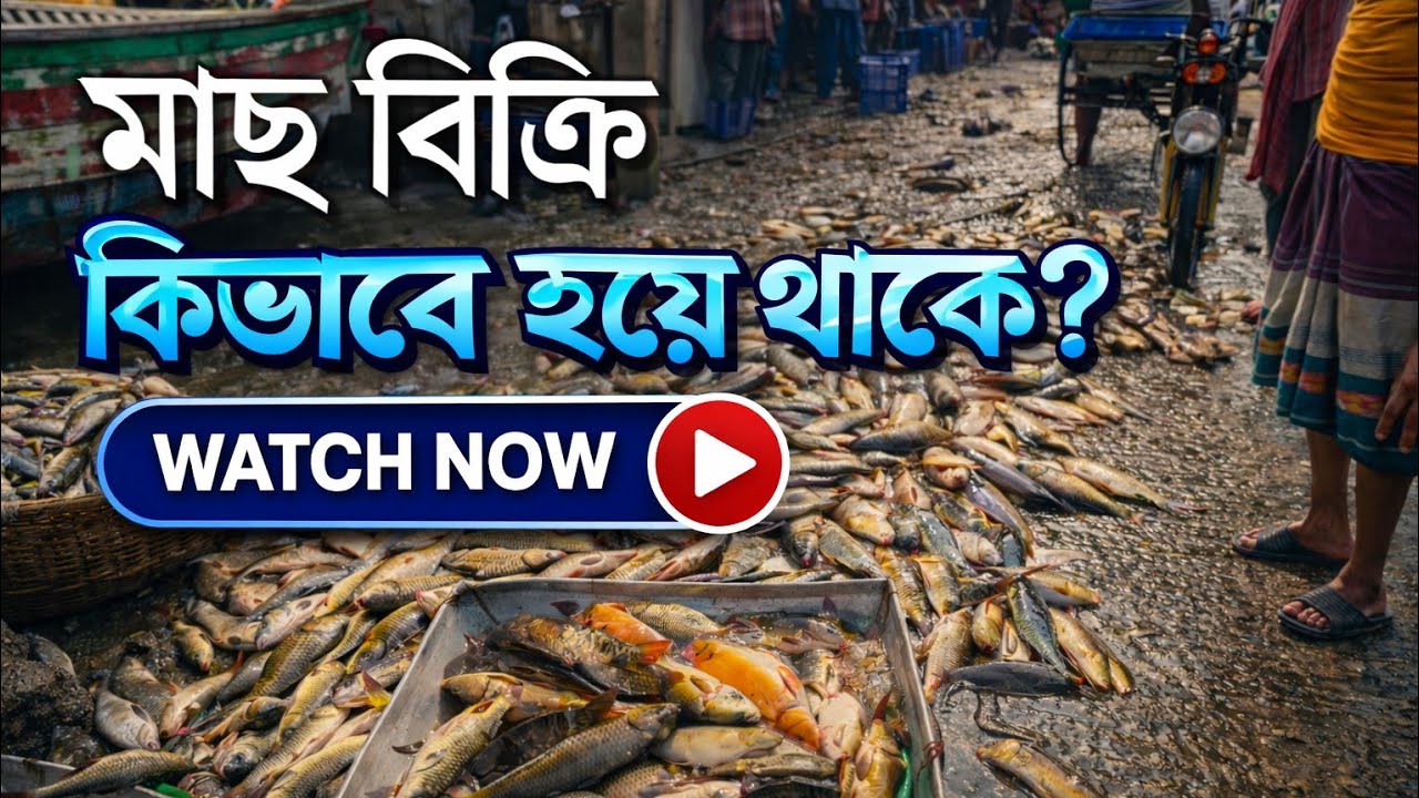 যেভাবে হয় মাছ বিক্রি | জানতে হলে দেখুন পুরো ভিডিও | #FishMarket#FishSelling#FishSellingProcess#Fish