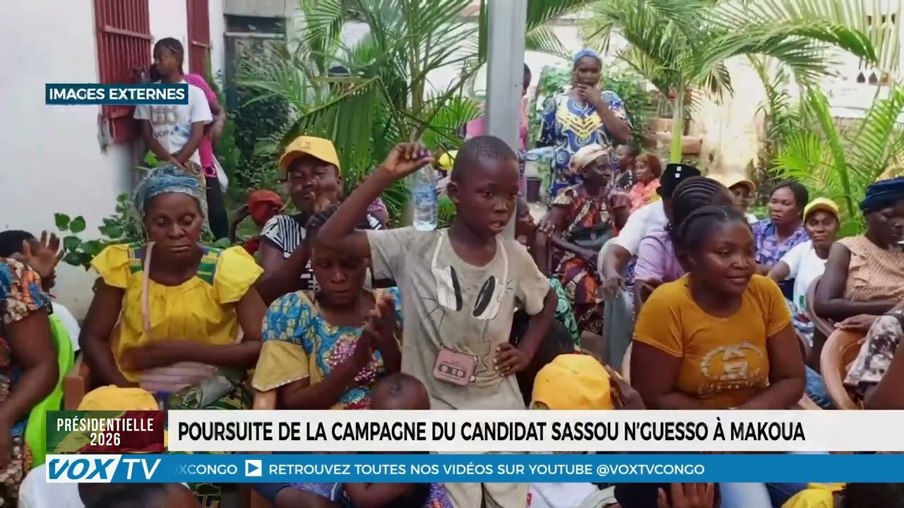 Poursuite de la campagne du candidat sassou n’guesso à makoua