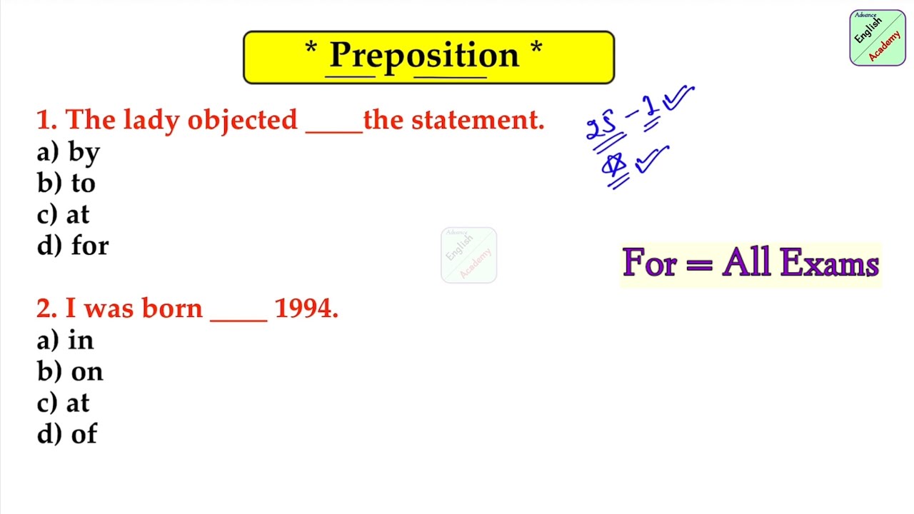 #prepositions practice set-24 for all exams #Board and #competitive #advanceenglishacademybydeepakkr