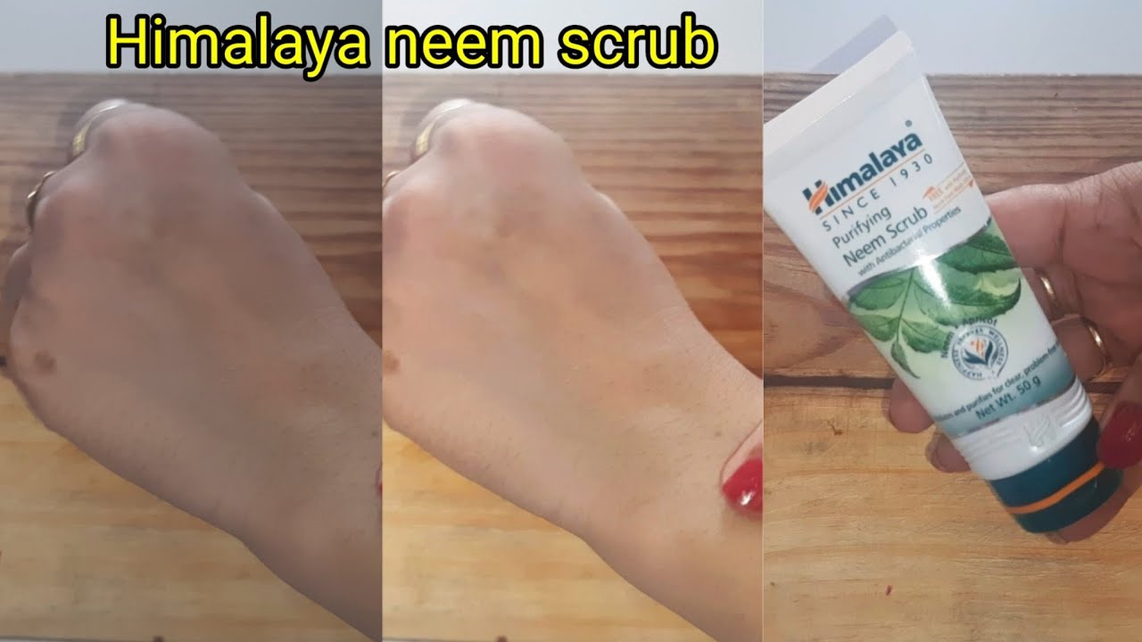 Himalaya purifying neem scrub review and demo.scrub for summer. #jyotsnasagarallinone #facescrubs