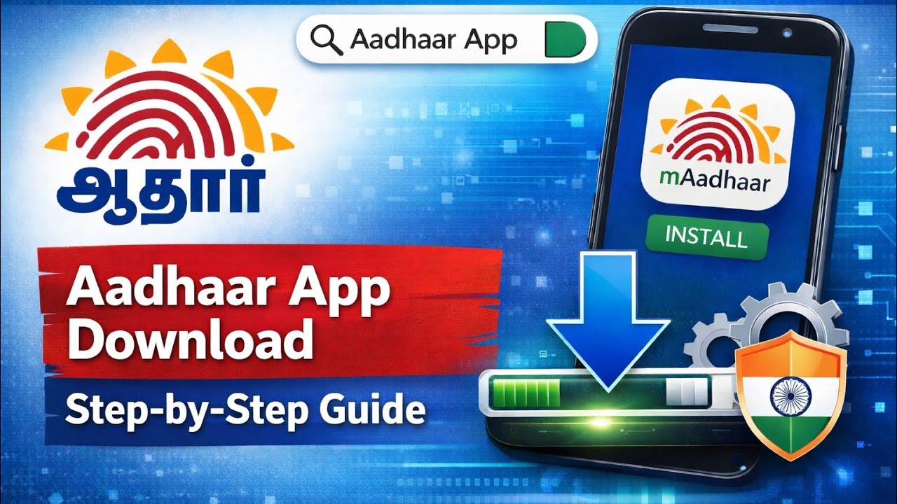 How to download Aadhaar App? | Tamil explanation