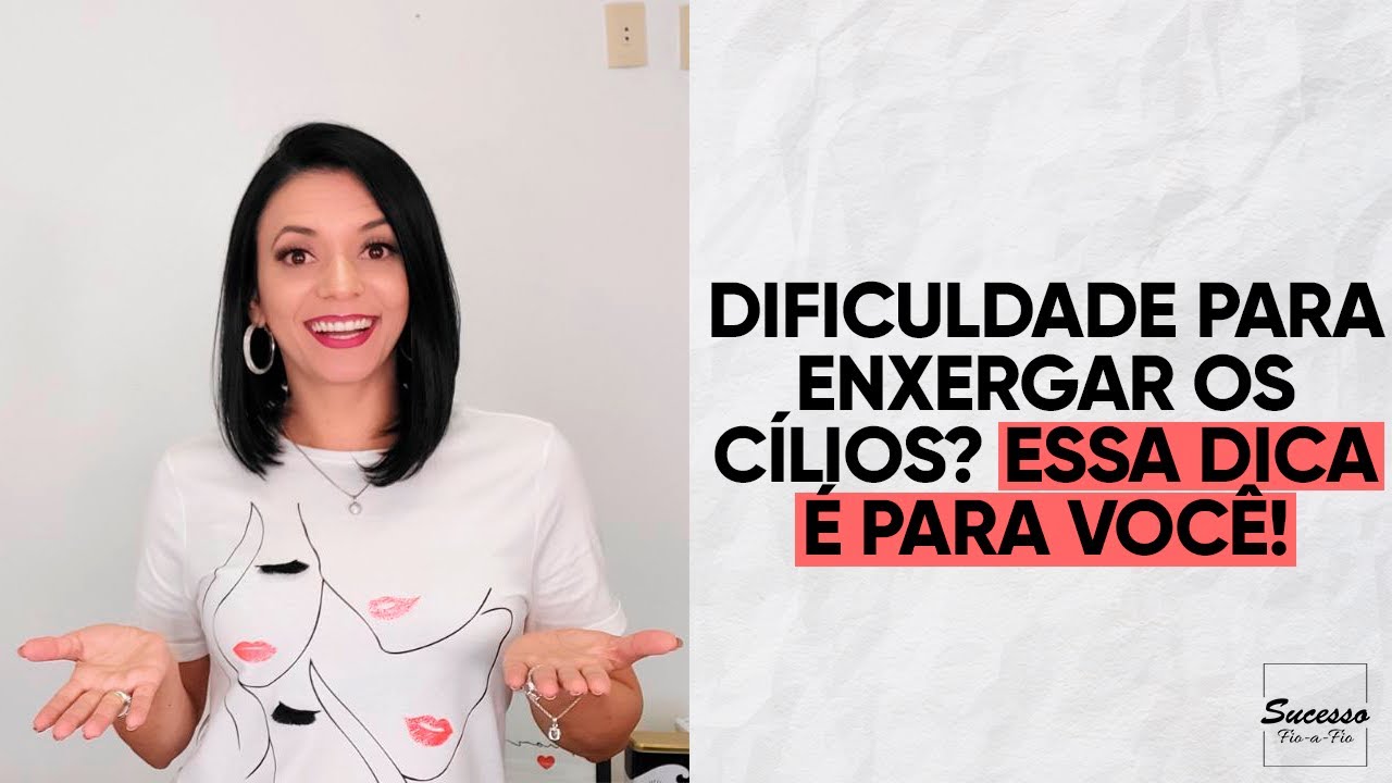 DICA PARA QUEM TEM DIFICULDADE DE ENXERGAR OS FIOS NAS EXTENSÕES DE CÍLIOS