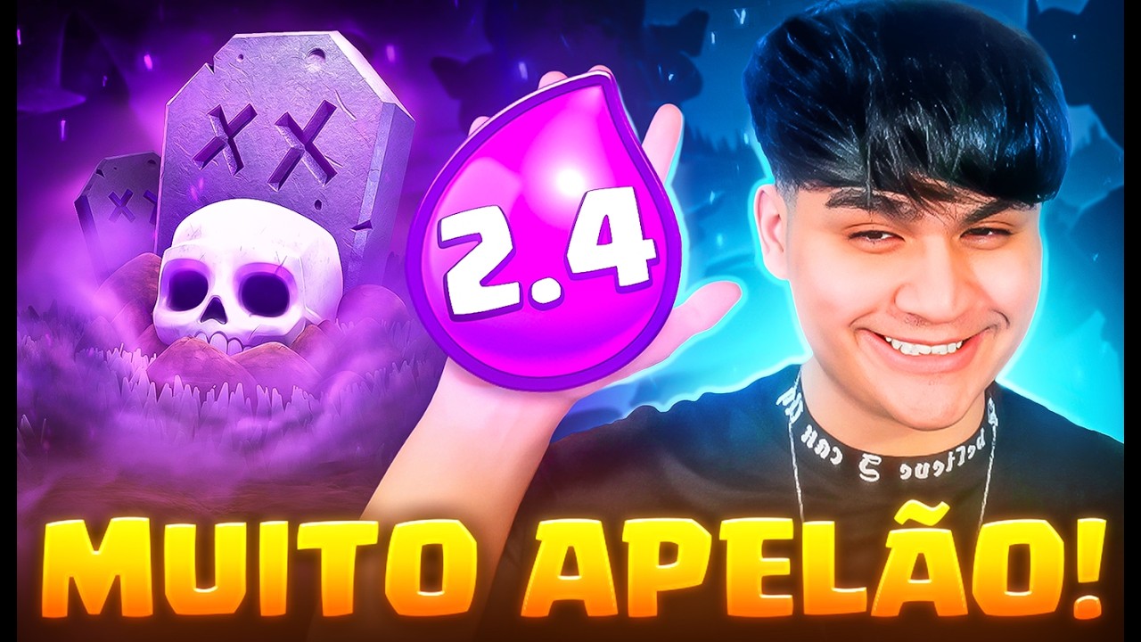 ESSE DECK DE CEMITÉRIO  2.4 *INSUPORTÁVEL* DOMINOU O TOP GLOBAL DO CLASH ROYALE…