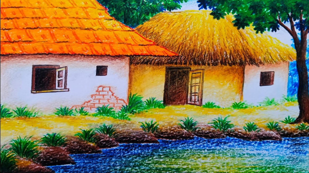 Nature Drawing For Beginners // Nature Drawing Easy And Beautiful 