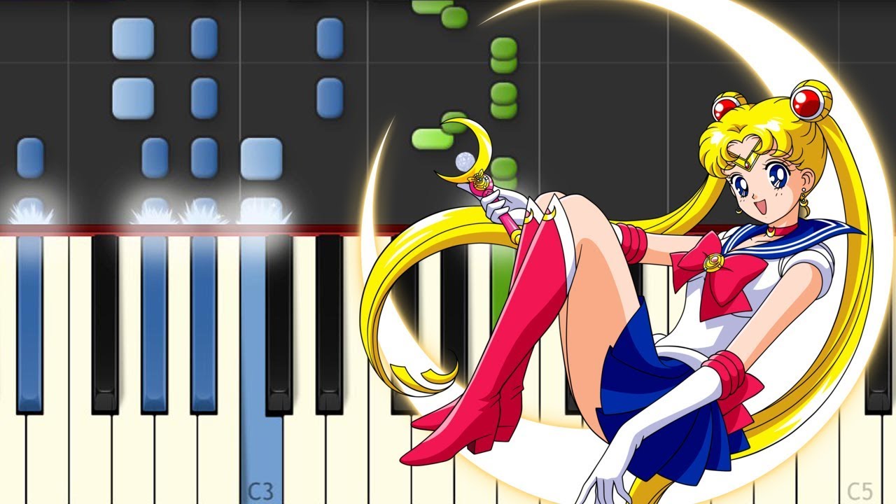 Sailor Moon / Moonlight Densetsu / Piano Tutorial / Notas Musicales