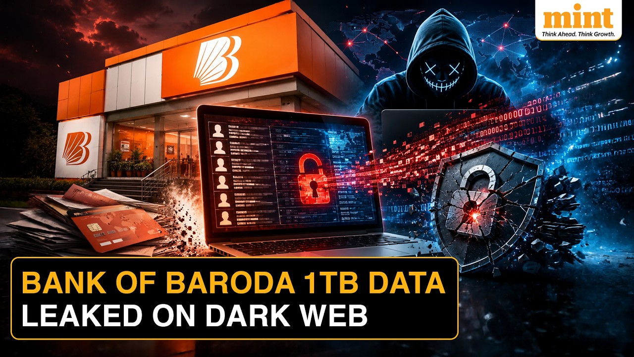 Bank of Baroda Shares Fall Amid Data Breach; Customer Records, Aadhaar Details Leaked on Dark Web