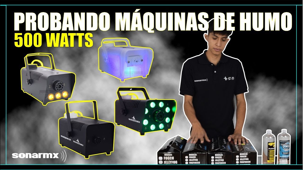 Tipos de Maquinas de humo 500w Video de Funcionamiento/ Marca Wahrgenomen