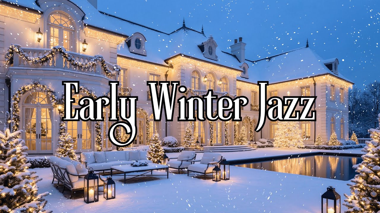 Smooth Jazz Cold Evening ❄️ – Early Winter Jazz ☕ 24/7 Cozy Lounge Radio