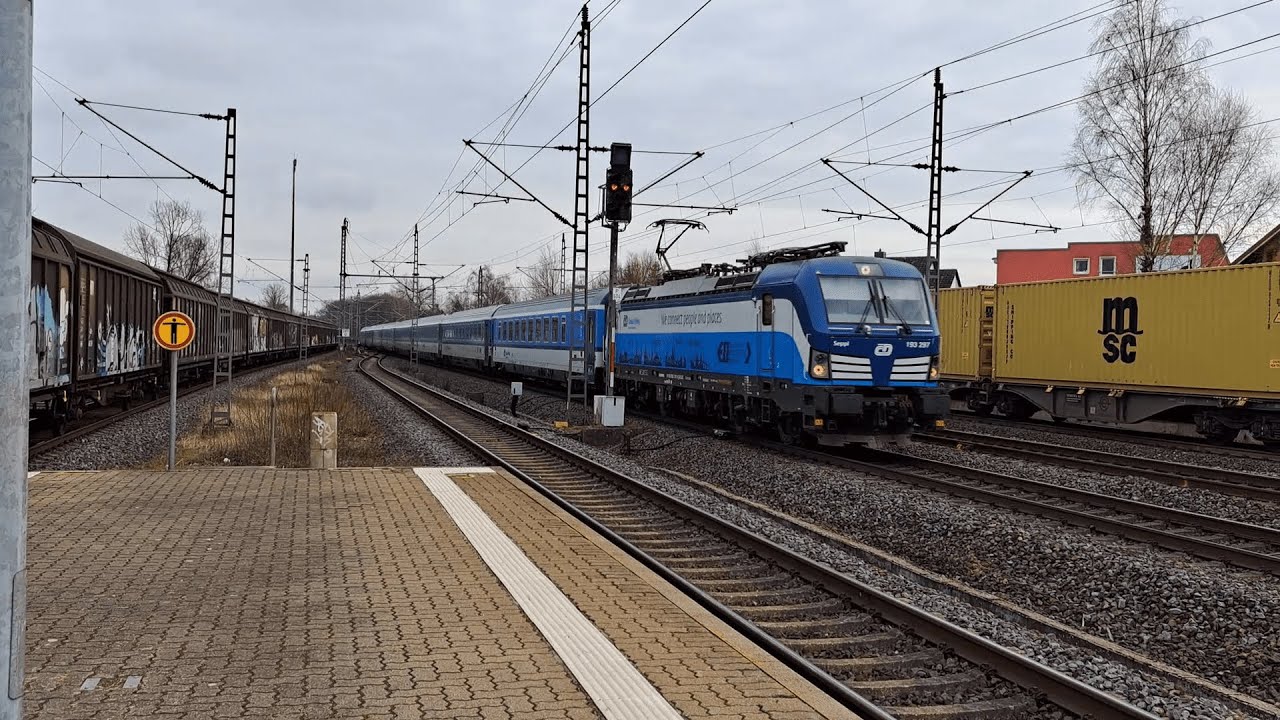Züge in Schwarzenbek (10/02/2023)