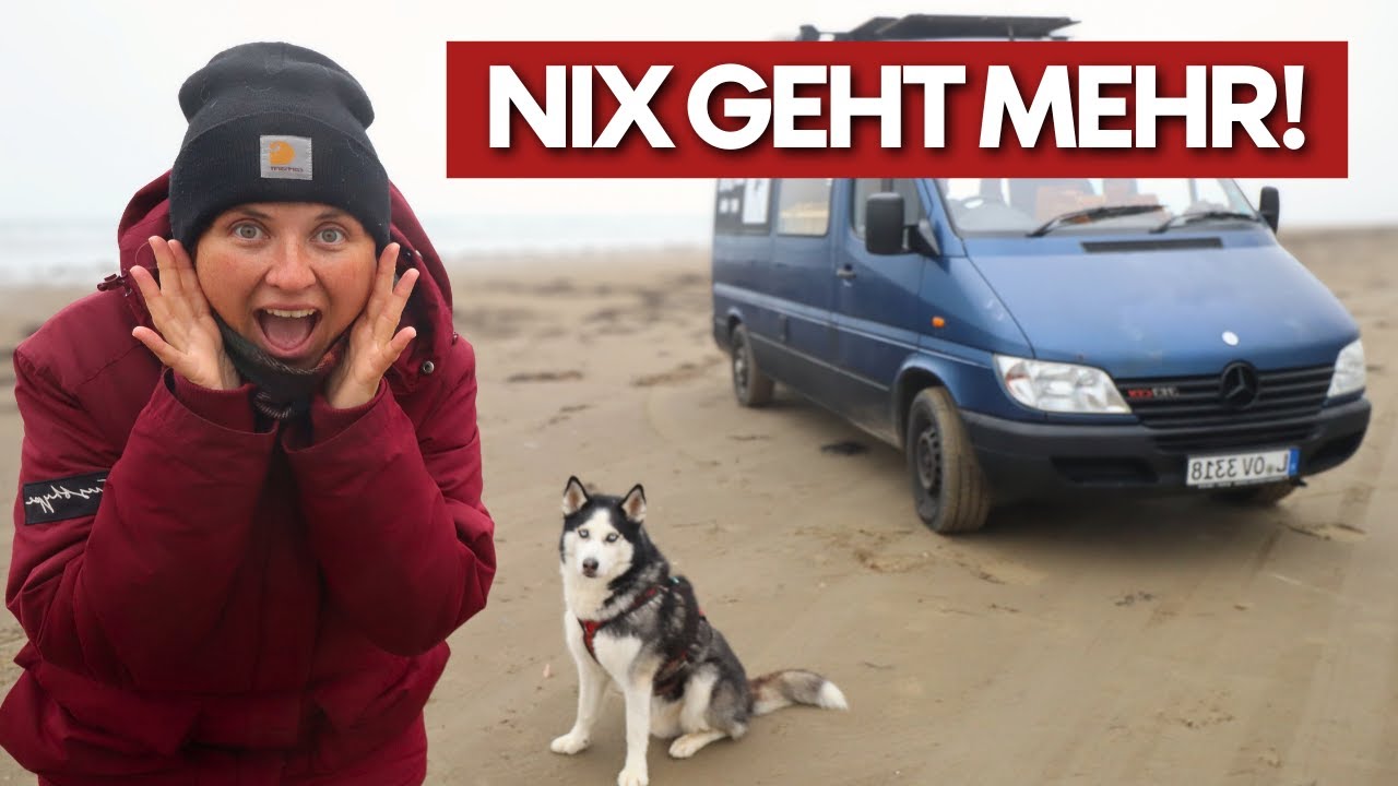 Wir sind gestrandet OHNE HEIZUNG bei Minustemperaturen 🥶❄️ | VANLIFE
