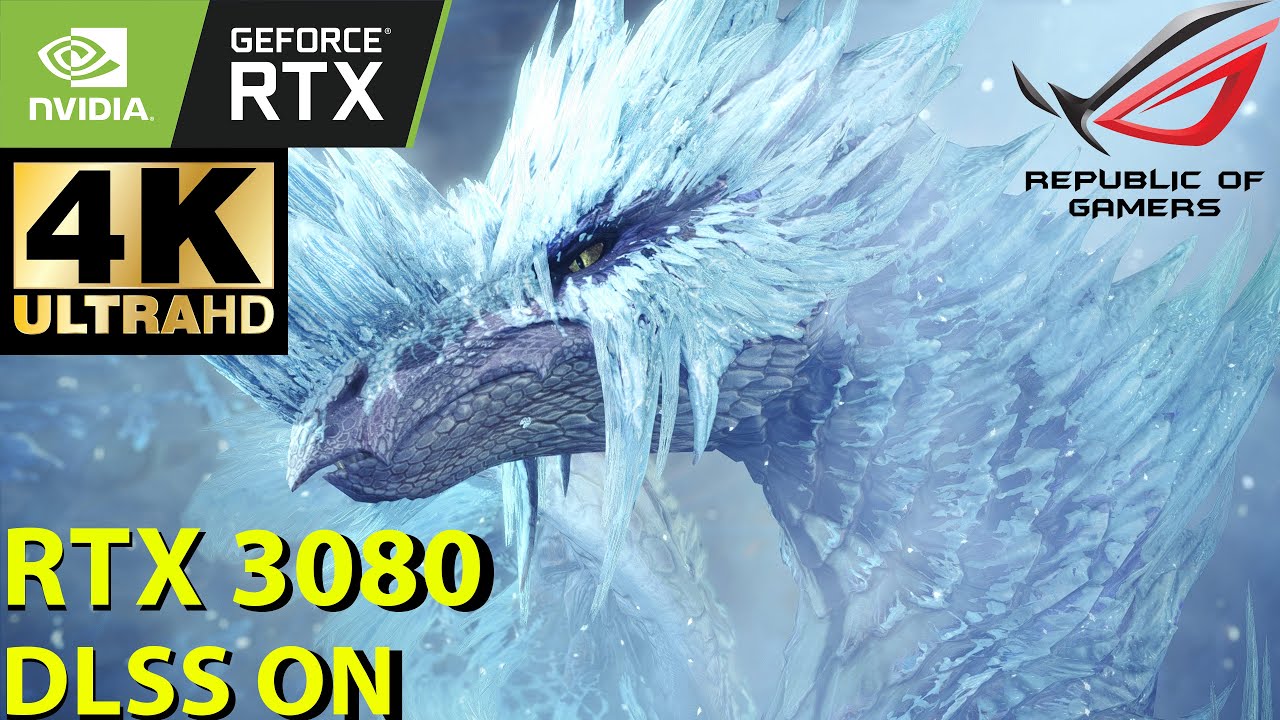 [MHWI] ASUS RTX 3080 010G ROG Strix | NVIDIA DLSS ON | 4K FPS 60+ | CINEMATICS + GAMEPLAY