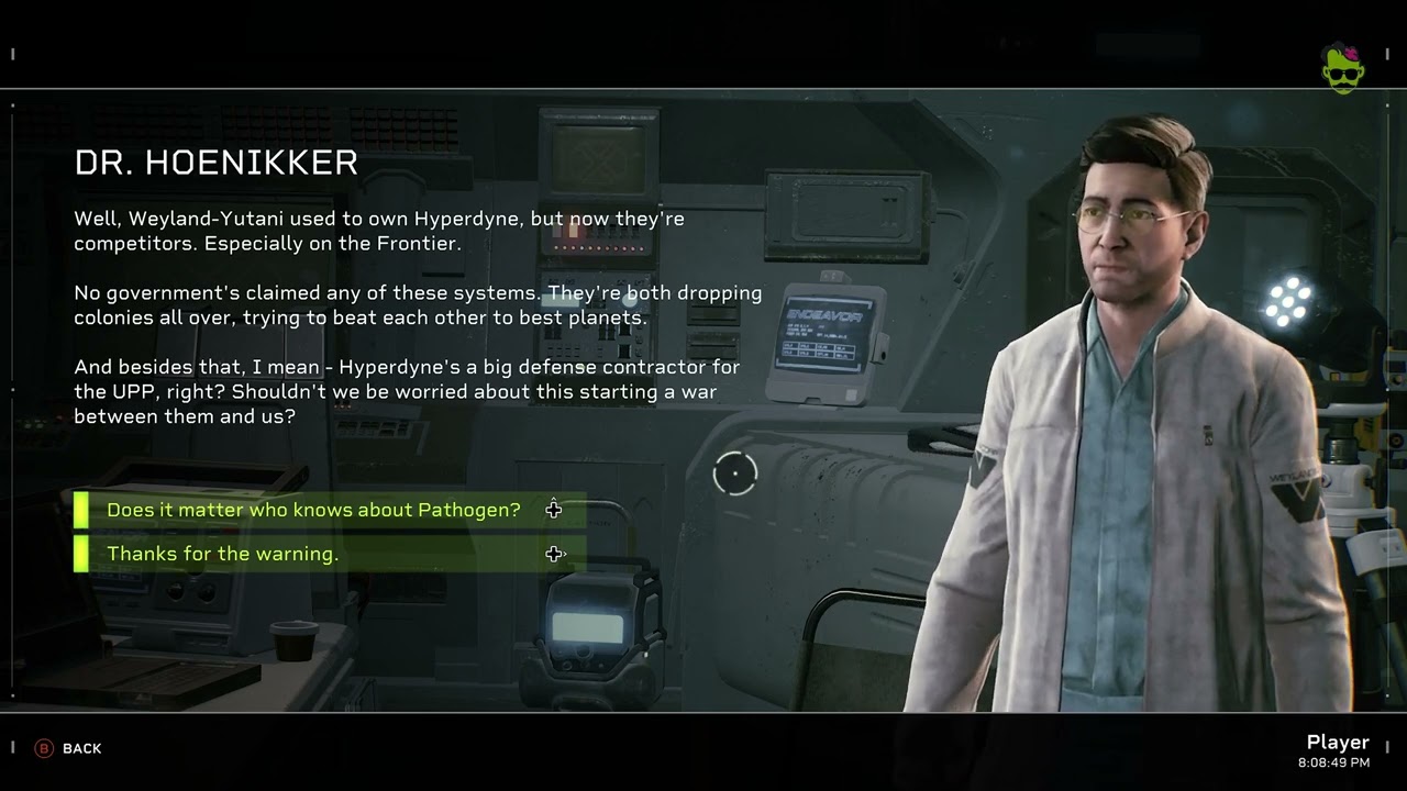 Aliens Fireteam Elite - Dr. Hoenikker and the Weyland-Yutani Hyperdyne Rivalry