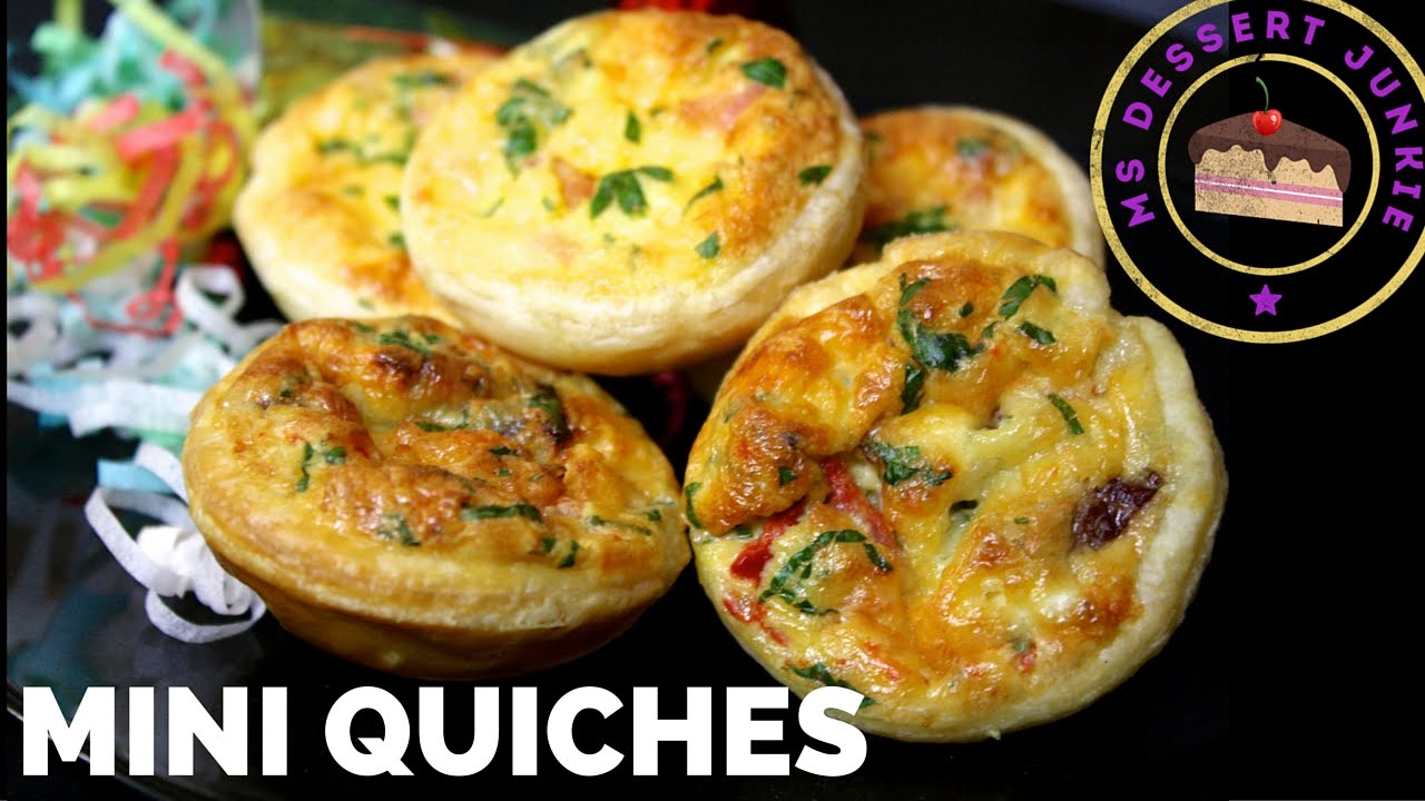 MINI QUICHES RECIPE - FINGER FOOD | MsDessertJunkie