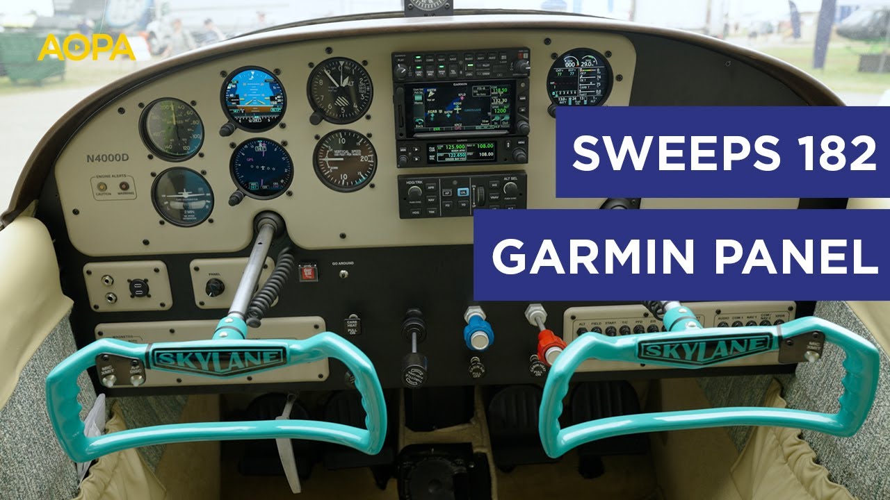 AOPA Sweepstakes Cessna 182 Garmin panel in-depth look