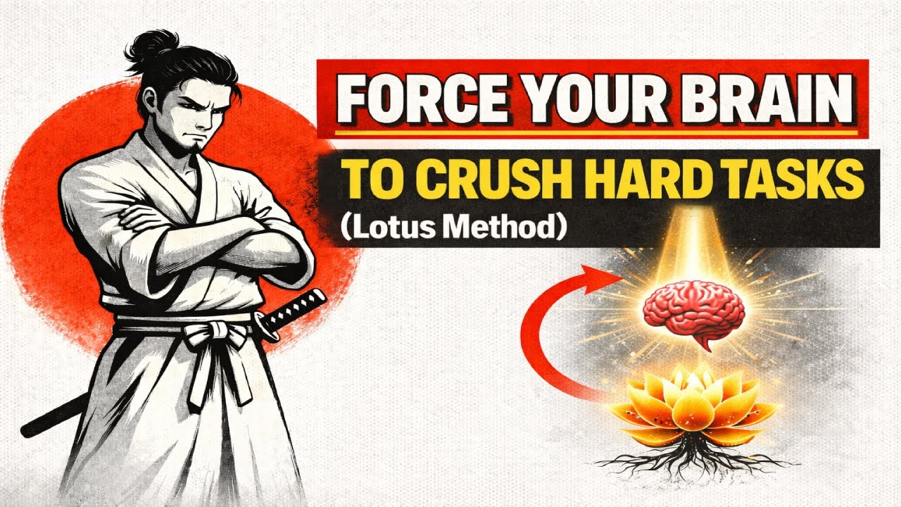 How To Force Your Brain To DO Hard Things (Lotus Method)