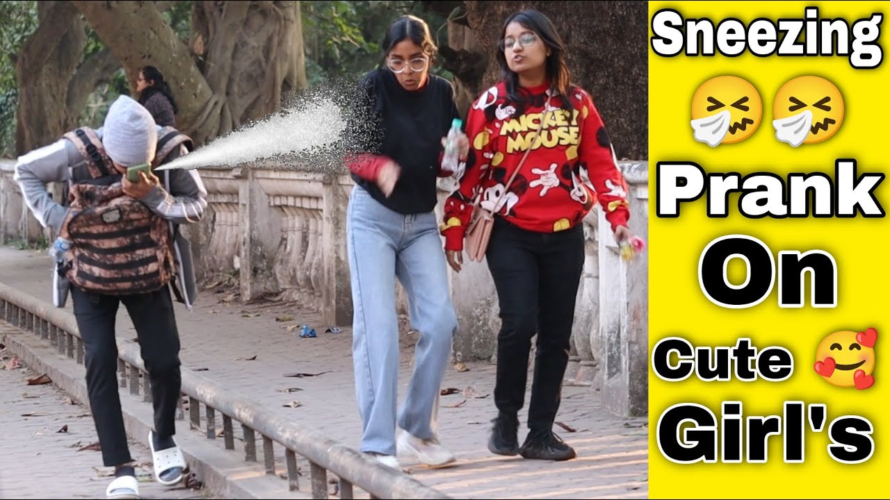Sneezing Prank On Cute Girl's | Best Funny Prank on Girls 2024 - Pranks in India| By TCI