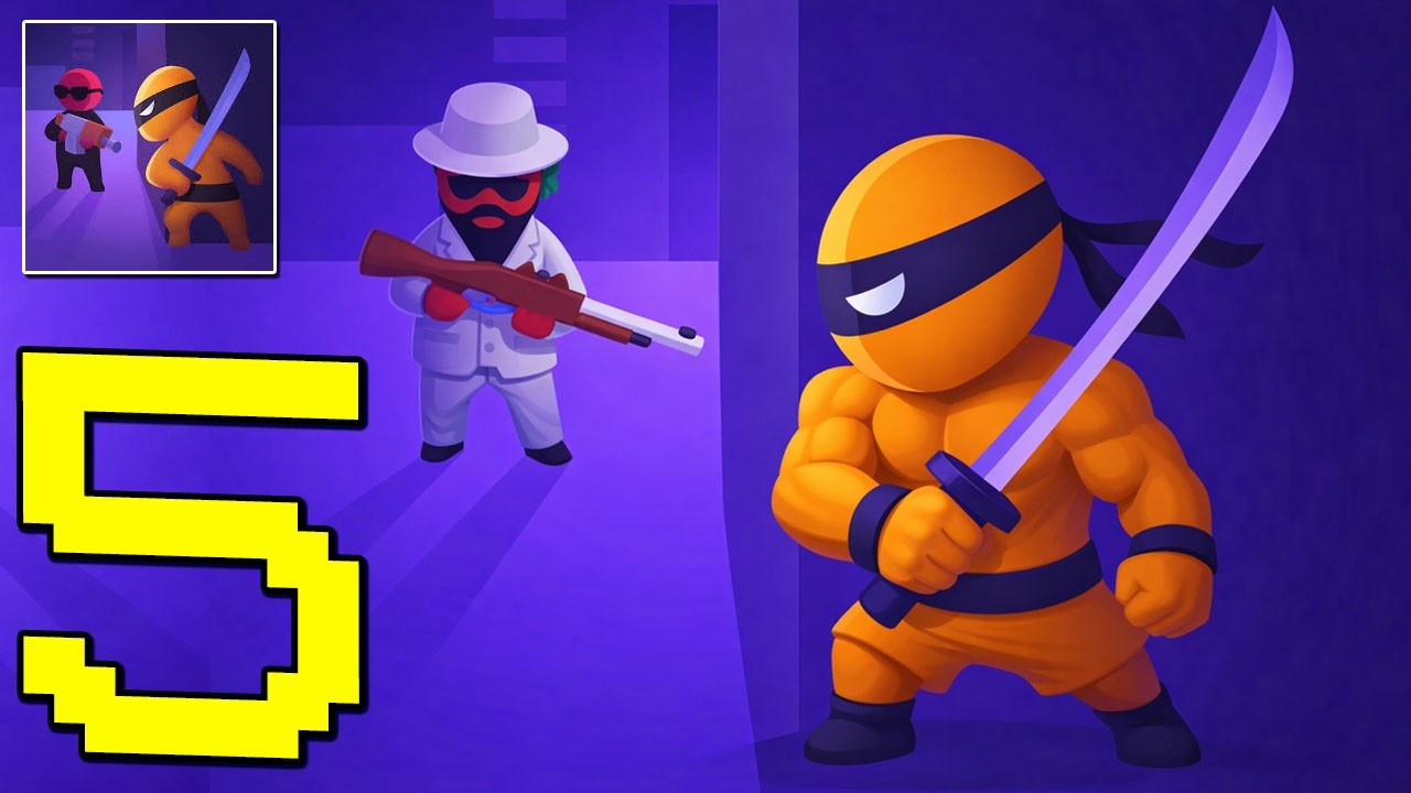 Stealth Master: Assassin Ninja - Gameplay Walkthrough Part 5 - Shooting , Ninja Killer (Android,iOS)