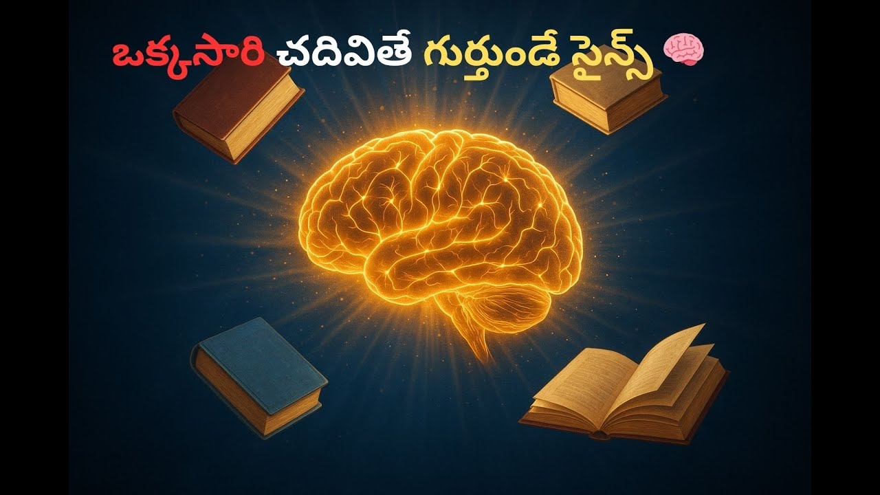 “ఒక్కసారి చదివితే గుర్తుండే సైన్స్ 🧠 | Study Techniques That Change Your Learning”