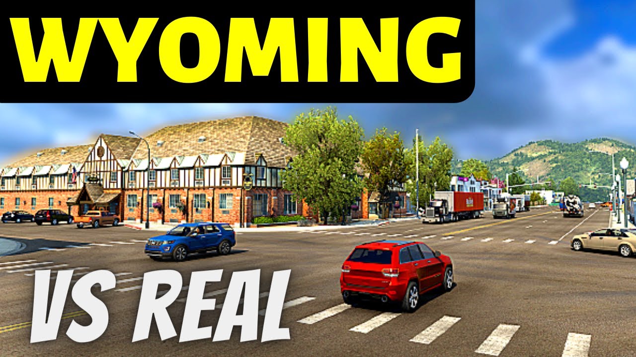Wyoming DLC vs Real | NEW Screenshots of Wyoming DLC - Comparison with Real Life | Part - 1 ● ATS