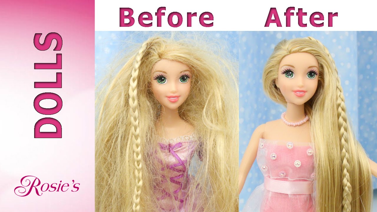 Rapunzel Grow and Style Makeover -  Hair Repair and New Dress