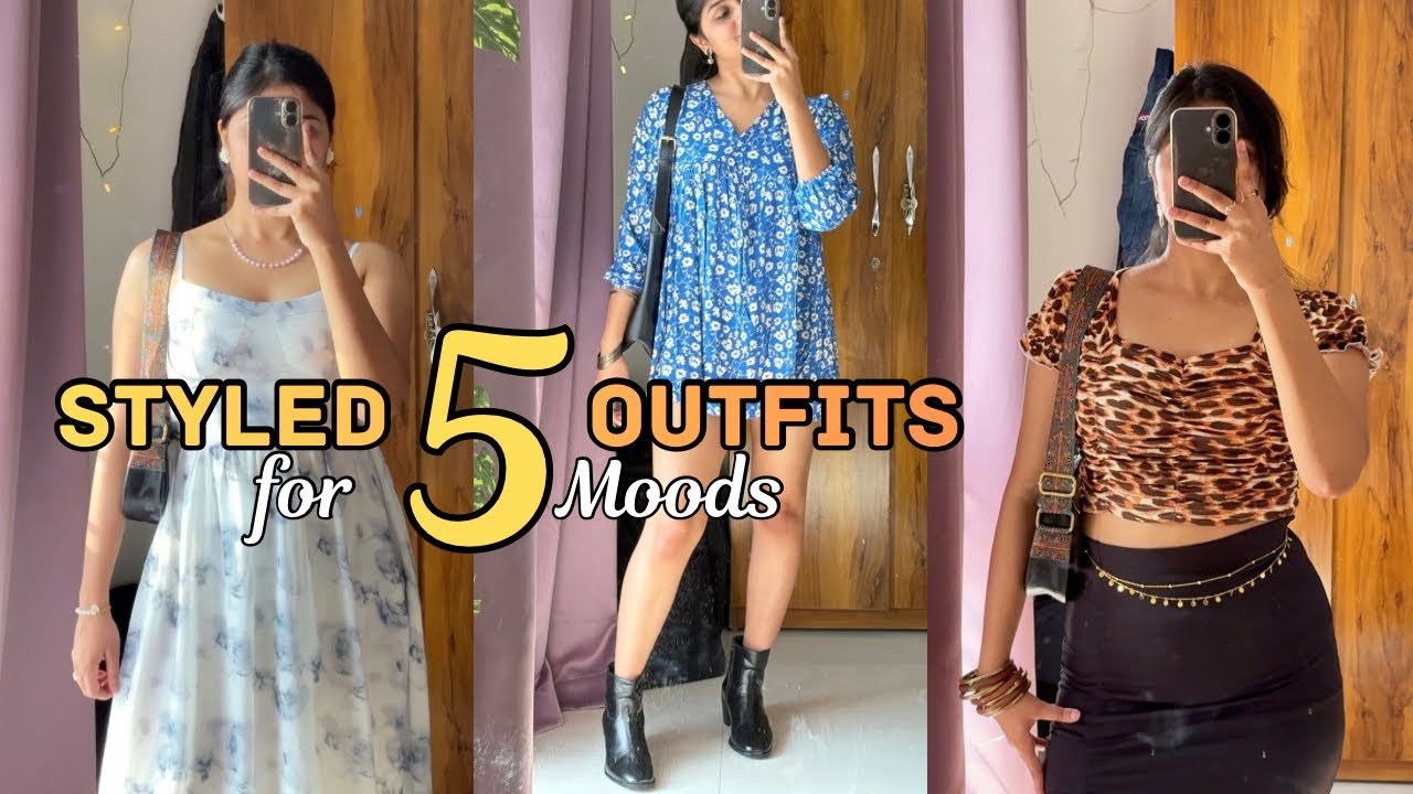 Styled 5 Outfits for 5 Moods Using My Existing Wardrobe | No New Clothes ✨