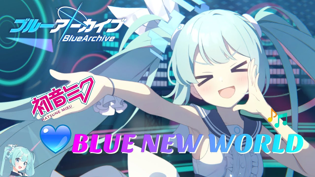 [Unofficial] Live2D BlueArchive Hatsune Miku💙 Collab Song 