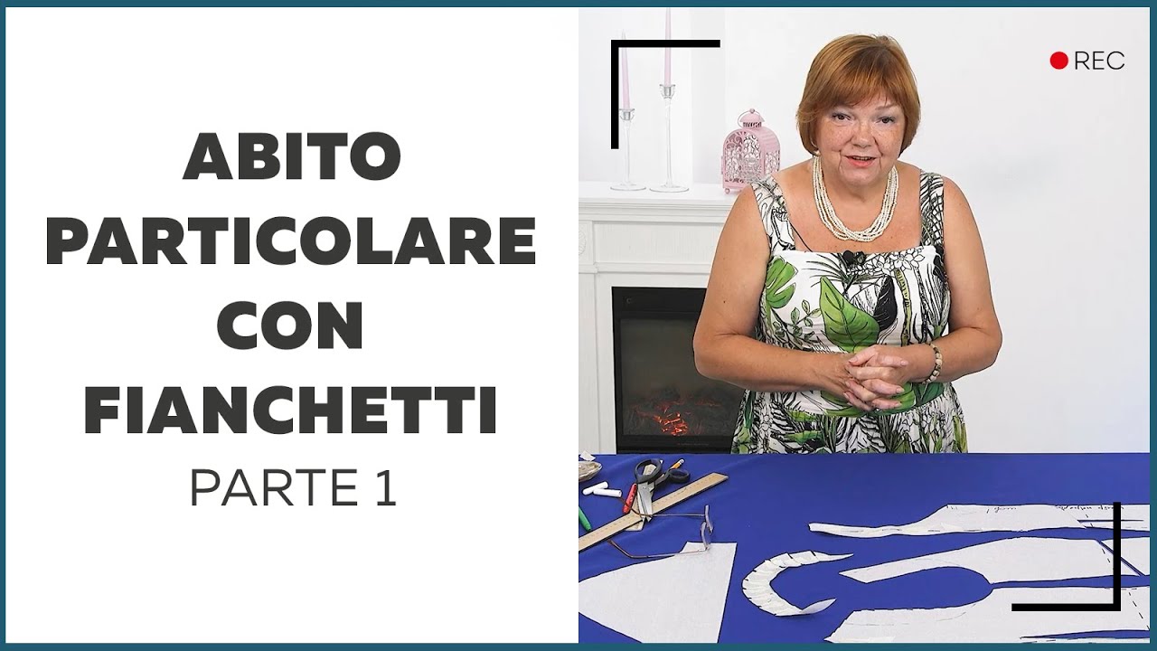 Abito taglio particolare con fianchetti e scollatura a cuore. Parte 1
