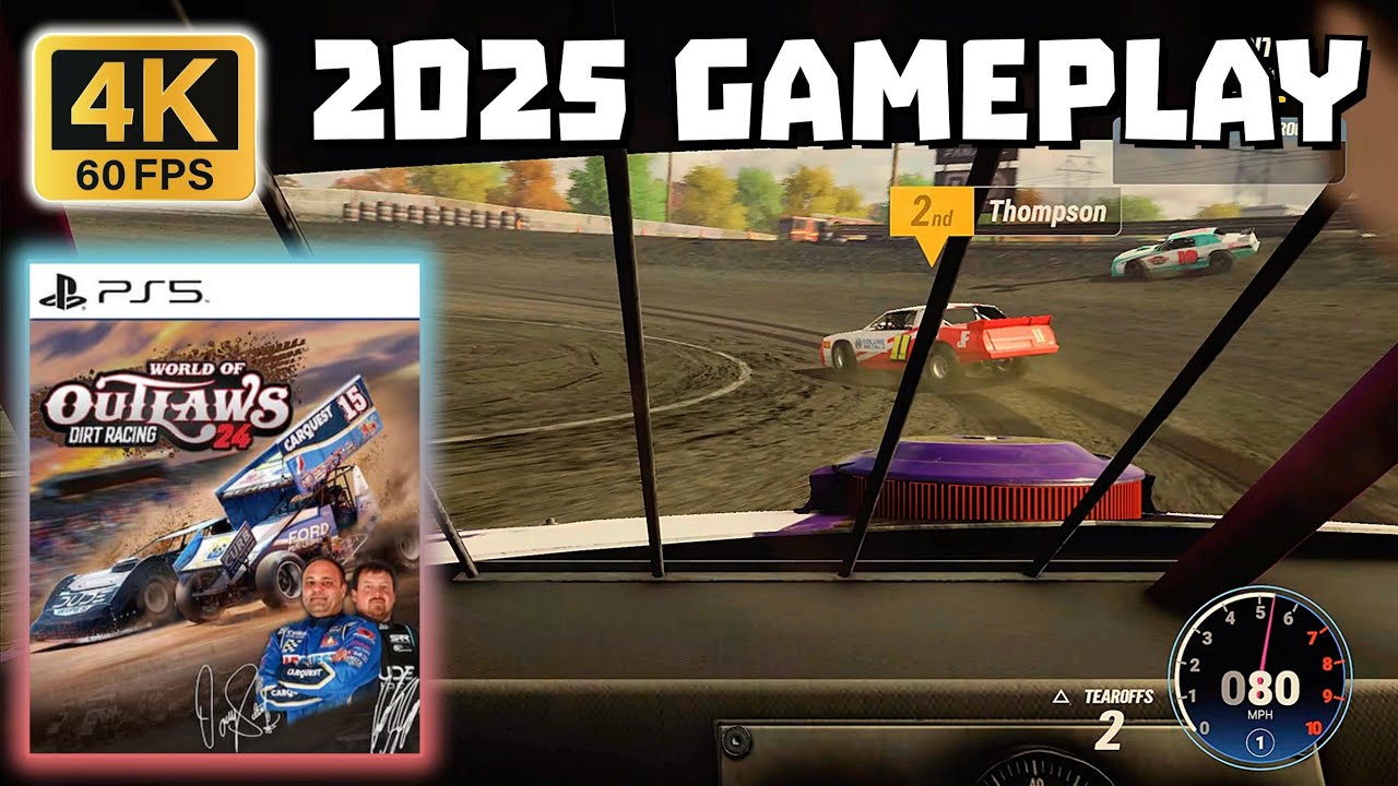 PS5:World of Outlaws: Dirt Racing 24: 2025 Gameplay: 4K